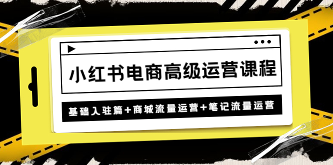 （4638期）小红书电商高级运营课程：基础入驻篇+商城流量运营+笔记流量运营-狂神云浏览专注活动，软件，教程分享！总之就是网络那些事。